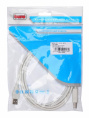 Кабель USB2.0 Buro Reversible,  USB A(m) -  USB B(m),  1.8м,  серый