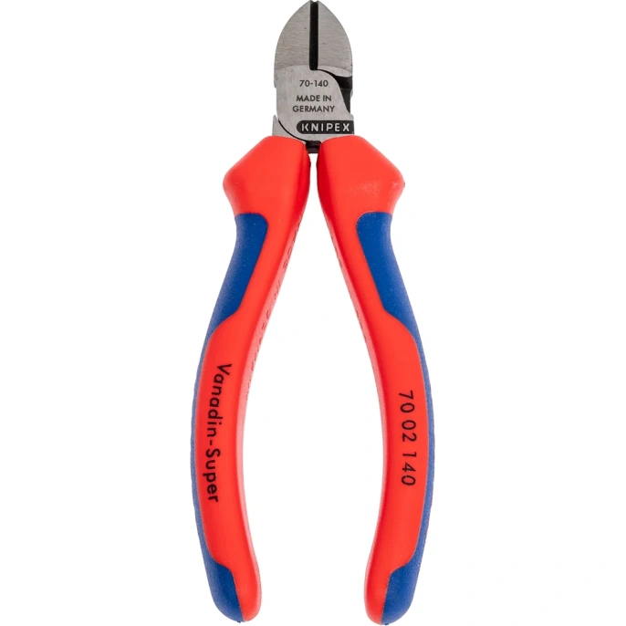 Бокорезы Knipex, L-140 мм, 62 HRC, 2-к ручки, KN-7002140SB