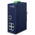 Шлюз PLANET IVR-100 Industrial 5-Port 10/100/1000T VPN Security Gateway: Dual-WAN Failover and Load Balancing, Cyber Security, SPI Firewall, Content Filtering, DoS Attack Prevention, Port Range Forwarding, SSL VPN and robust hybrid VPN IPSec/GRE/PP