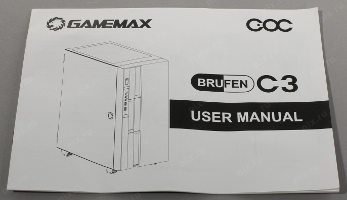 Корпус ATX Без БП GameMax Brufen C3 WP Tempered Glass, Mesh сетка+ARGB Strip 1хUSB 2.0, 1xUSB-A 3.2 5Гбит/с, HD Audio+Mic, VGA MAX 340mm, CPU MAX 170mm, 1x120mm ARGB GMX-12-Rainbow -C9 fan, 1xPatent Cooling&Over Clocking COC Fan White/Pink