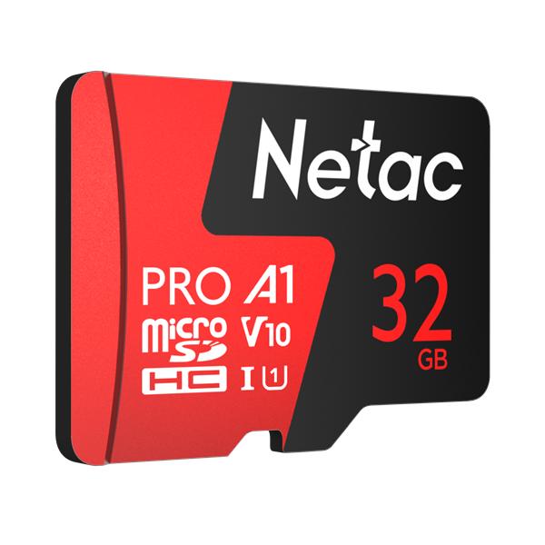 Карта памяти microSDHC UHS-I U1 NETAC P500 Extreme Pro 32 ГБ, 100 МБ/с, Class 10, NT02P500PRO-032G-R, 1 шт., переходник SD