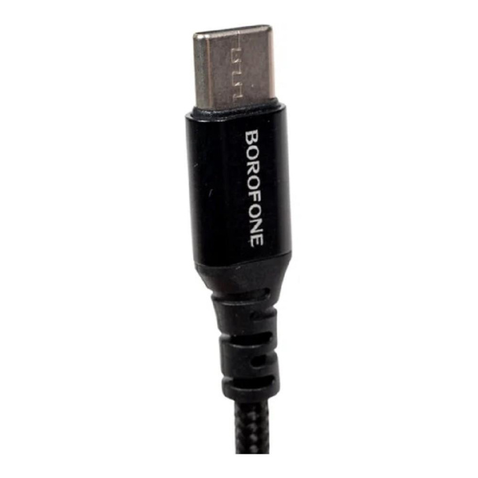 BOROFONE BX54/ USB кабель Type-C/ 1m/ 3A/ Нейлон/ Black (B-45835)