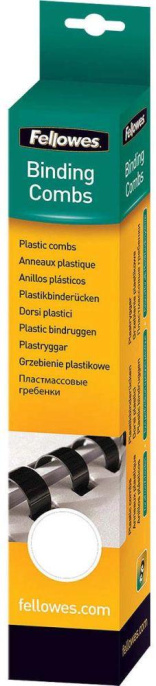 Пружины для переплета пластиковые Fellowes d 12мм 56-80лист A4 белый 25шт CRC-53312 FS-53312