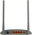 Wi-Fi роутер TP-LINK TD-W8961N,  Wi-Fi 4,  N300,  2.4ГГц, 4 LAN,  ADSL2+, белый