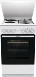Плита Комбинированная Gorenje GK5A12WG белый металлическая крышка реш.сталь