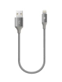 Кабель TTEC 2DK25UG, micro USB m - USB m , 0.3м, серый
