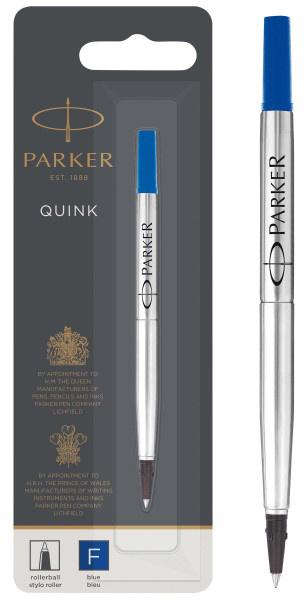 Стержень роллер Parker Quink Z01 тонкий F 0.5мм цвет чернил: синий, блистер [1950322]