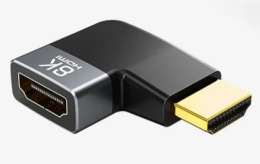 Угловой адаптер CABLETIME CP41G (CT-HMF8K-AGU) HDMI 8K HDMI 2.1 «папа-мама» — идеальное решение для ограниченного пространства