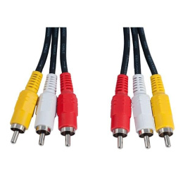 PERFEO Кабель 3xRCA вилка - 3xRCA вилка, длина 2 м. R3101
