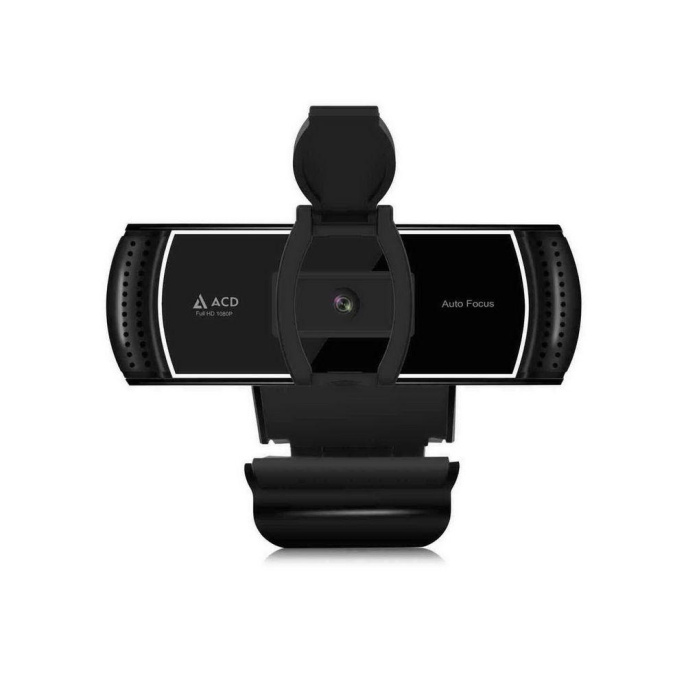 Веб-камера ACD-Vision UC700 CMOS 2МПикс апрокс.3МПикс , 1920x1080p, 30к/с, автофокус, микрофон встр., кабель USB 2.0 1.5м, шторка объектива, универс. крепление, черный корп. RTL 551905 ACD-DS-UC700