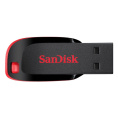 Флешка USB Sandisk Cruzer Blade 64ГБ, USB2.0, черный и красный [sdcz50-064g-b35]