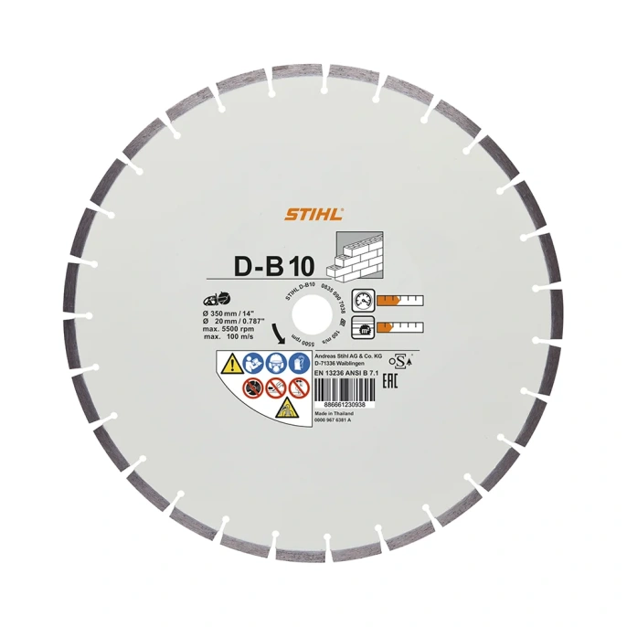 Алмазный отрезной круг D-B10 Ø 350 мм/14" Stihl 0835-090-7052