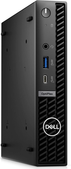 Неттоп Dell Optiplex 7020 Micro i3 14100T 2.7 8Gb SSD512Gb UHDG 730 Linux Ubuntu GbitEth WiFi BT 65W мышь клавиатура черный 7020-3850