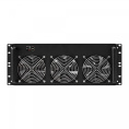 Корпус для майнинга ExeGate Pro 8-650 <без БП, 2*USB, 6*fan 120мм, места под: 8 видеокарт, 1 БП, RM 4U> EX288960RUS