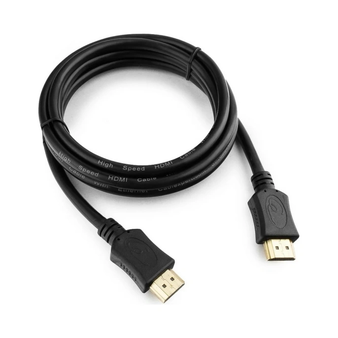 Кабель HDMI Cablexpert CC-HDMI4L-6, 1.8м, v2.0, 19M/19M, серия Light, черный, позол.разъемы, экран, пакет 792281 082761