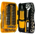 Биты и торцовые головки с трещоткой и воротком 39шт STAYER PROFI 25135-H39