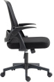 Кресло Cactus CS-MC212-BK, ткань, до 100кг, топ-ган, откидные подлокотники,  черный