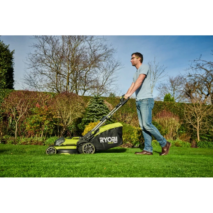 Бесщеточная газонокосилка Ryobi ONE+ RY18LMX40B-0 5133005479