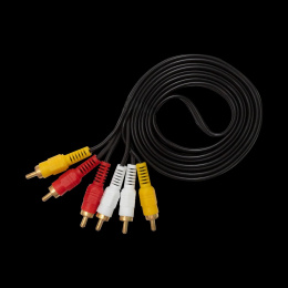 Bion Кабель аудио, 3RCA - 3RCA, 1.8 м [BXP-CCV-539-018M]