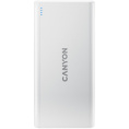 Внешний аккумулятор Power Bank Canyon PB-106, 10000мAч, белый [cne-cpb1006w]
