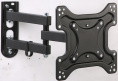 Кронштейн для телевизора HAMA R1 118155, 19-48", настенный, поворотно-выдвижной и наклонный,  черный