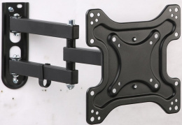 Кронштейн для телевизора HAMA R1 118155, 19-48", настенный, поворотно-выдвижной и наклонный,  черный