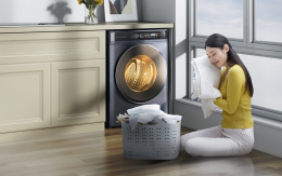 Стирально-сушильная машина Viomi Master 2 Pro (WD10FT-B6E) (отдельностоящая, сушка: естественная конденсация, загрузка для стирки: до 10 кг, загрузка для сушки: до 6 кг, отжим: 1400 об/мин, глубина: 49 см (с люком 58 см), энергопотребление B, 14 программ,