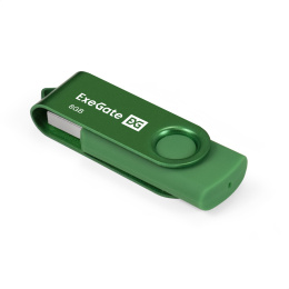 USB-флеш накопитель ExeGate Jet 8GB зеленый USB2.0, 480Mbps, пластик/металл EX302036RUS