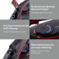 Утюг DOMFY DSC-EI606, с паровым ударом, 2600Вт, с автоотключением, черный и красный
