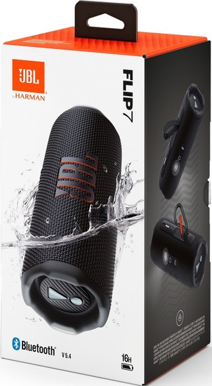Портативная акустика JBL Flip 7 Black JBLFLIP7BLK