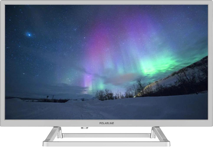 24" Телевизор POLARLINE 24PL52TC HD, белый