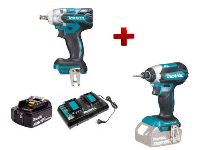 Аккум. ударный гайковерт MAKITA LXT DTW 285 Z в кор. + АКЦИЯ АКБ BL1860 со скидкой 50%