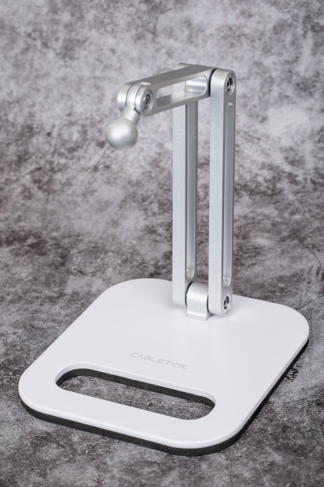 Регулируемая эргономичная подставка CABLETIME CS22S (CT-PS03-AS) – складная, устойчивая для планшетов/смартфонов 5-14 дюймов