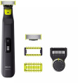 Машинка для стрижки Philips QP6541/15 черный/салатовый насадок в компл:4шт
