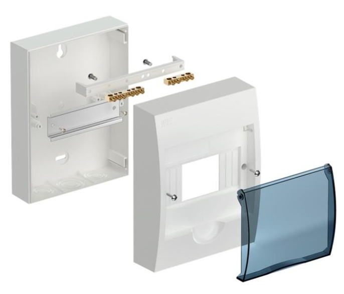  Корпус пластиковый KREPTA 3 Корпус пластиковый ЩРН-П-6 IP41 белый IEK (MKP12-N-06-40-20)