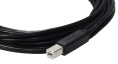 GCR Кабель 1.8m USB 2.0, AM/BM, черный, 28/28 AWG, экран, армированный, морозостойкий, GCR-UPC5M-BB2S-1.8m