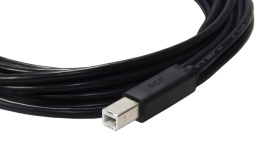 GCR Кабель 1.8m USB 2.0, AM/BM, черный, 28/28 AWG, экран, армированный, морозостойкий, GCR-UPC5M-BB2S-1.8m
