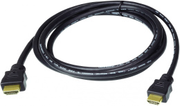 Кабель Aten 2L-7D03H HDMI 3м Черный для компьютера, для av-аппаратуры, функции: передача видео, передача аудио, HDMI 2.0, 30AWG, материал: ПВХ