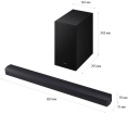 Саундбар Samsung HW-B450F/RU 2.1 300Вт+220Вт черный