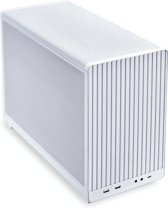 Корпус Lian Li A3-mATX Белый (G99.A3W.00) (материал: сталь, 2хUSB3.0, 1xUSB3.1 Type-C, Audio, без БП, 2x2.5” и 1x3.5”/2.5″, 4 слота расширения, mATX, длина видеокарты: 415 мм, высота кулера: 165 мм, воздушное охлаждение: сверху 3х120мм, сбоку 3x120мм/2x14