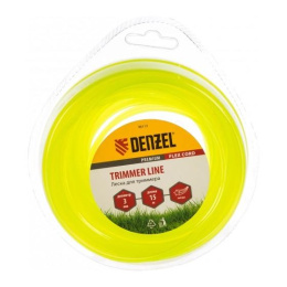 Denzel Леска для триммера звезда 3 мм х 15 м, блистер FLEX CORD [96113]