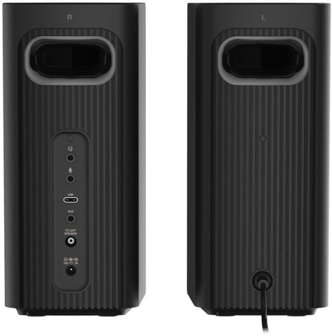 Колонки Bluetooth Creative GigaWorks T60,  2.0,  черный [51mf1705aa001]