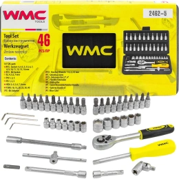 Набор инструмента WMC TOOLS 1/4"DR 46 предметов WMC-2462-5(47789)