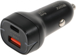 Автомобильное зар./устр. Wiiix UCC-7-2-08 3A+2A PD+QC USB-C/USB-A универсальное черный
