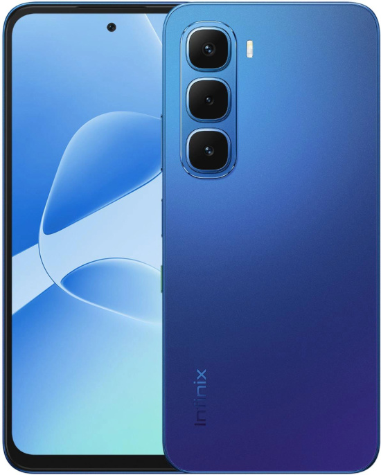 6.7" Смартфон INFINIX Hot 60i 4/128Gb, X6728, NFC, IPS, 120Гц, 5160мAч, синий