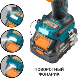 Bort ДРЕЛЬ-ШУРУПОВЕРТ АККУМУЛЯТОРНАЯ УДАРНАЯ BAB-21IX2LI-XDK 2 АКБ + ЗУ [93414943] { 18 В, 4 Ач, Li-lon, 2 Акк, аккумуляторная система Makita 18V LXT }