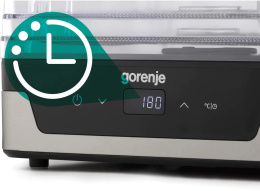 Сушка для фруктов и овощей Gorenje FDK400DE 5под. 240Вт нержавеющая сталь