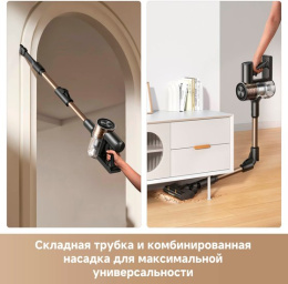 Беспроводной пылесос Dreame R10s Lite Cordless Vacuum Cleaner VRV80A сухая и влажная уборка, номинальная мощность: 250 Вт, мощность всасывания: 20 кПа, емкость аккумулятора: 6 х