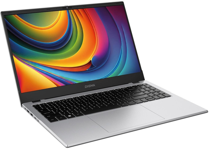 Ноутбук Digma EVE C5802 N-series N100 8Gb SSD256Gb Intel UHD Graphics 15.6" IPS FHD (1920x1080) Windows 11 Pro silver WiFi BT Cam 5900mAh (DN15N1-8CXW01)