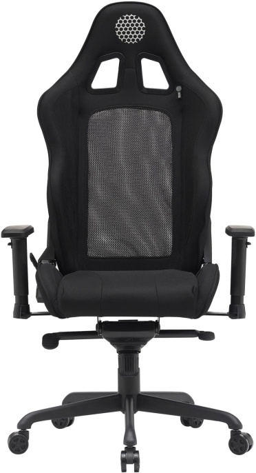 Кресло Cactus CS-CHR-MC04-BBK, ткань, до 150кг, регулируемые 2D подлокотники,  черный